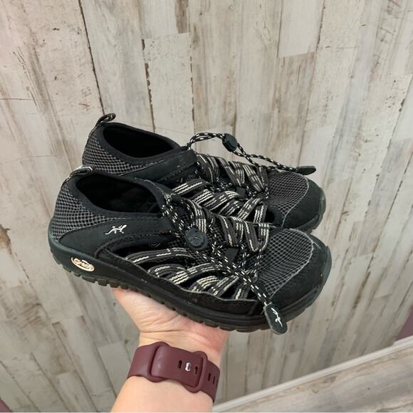 Chaco Junior Kid Outcross 2 Watersport Shoes Black and Grey - Picture 1 of 6